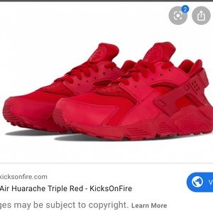 All red huaraches